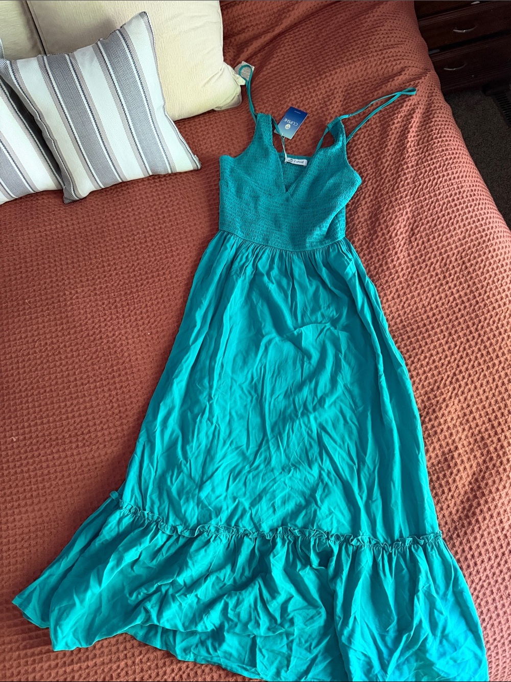Cupshe Maxi Sundress with Smocked Bodice